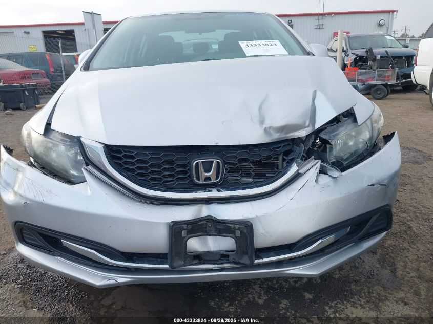 2013 Honda Civic Lx VIN: 2HGFB2F52DH593110 Lot: 43333824