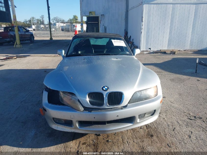 1998 BMW Z3 1.9 VIN: 4USCH7330WLE10550 Lot: 43333873