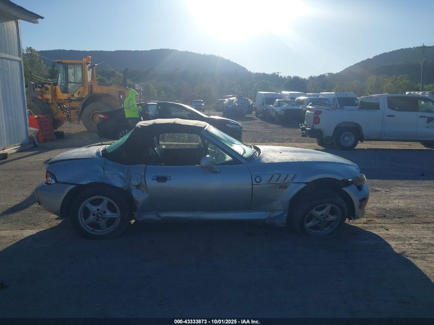 1998 BMW Z3 1.9 VIN: 4USCH7330WLE10550 Lot: 43333873