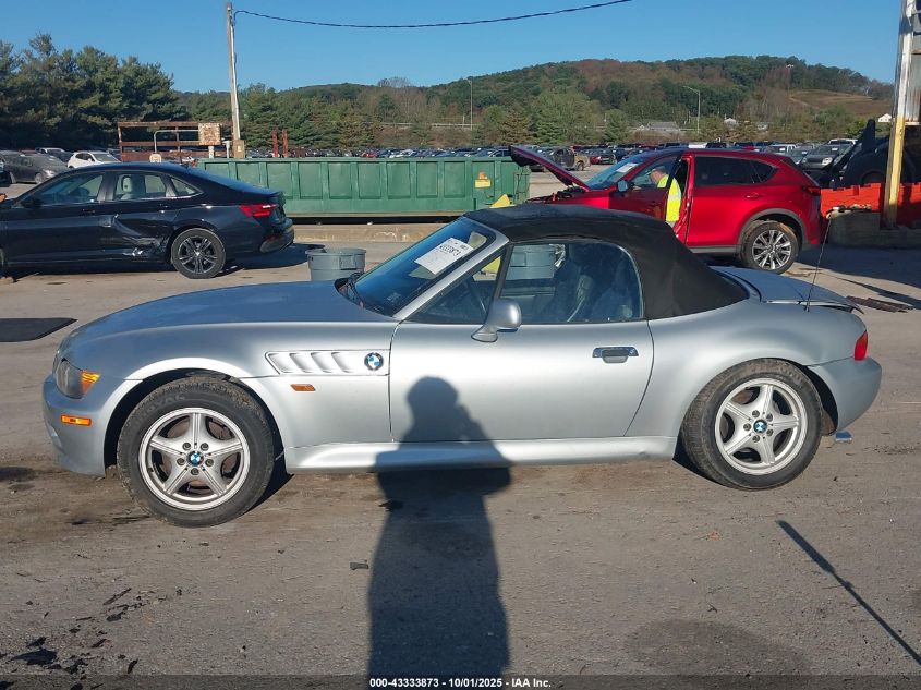 1998 BMW Z3 1.9 VIN: 4USCH7330WLE10550 Lot: 43333873