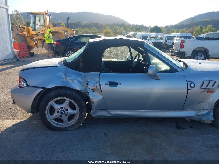 1998 BMW Z3 1.9 VIN: 4USCH7330WLE10550 Lot: 43333873