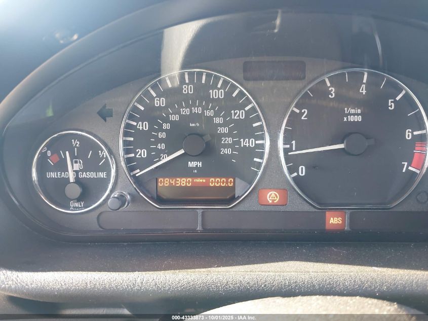 1998 BMW Z3 1.9 VIN: 4USCH7330WLE10550 Lot: 43333873