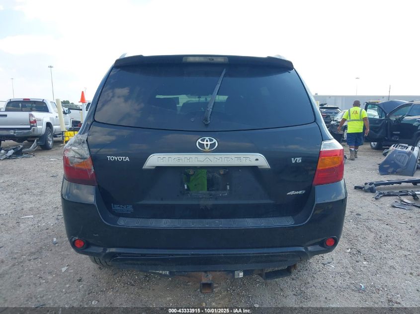 2008 Toyota Highlander Limited VIN: JTEES42A082079985 Lot: 43333915