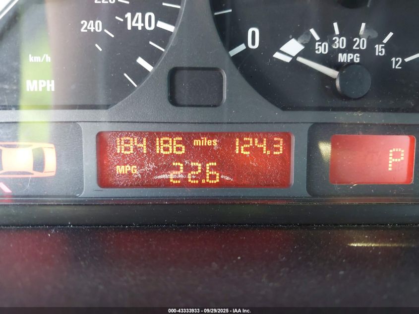 2003 BMW 325I VIN: WBAEV33443PD58012 Lot: 43333933