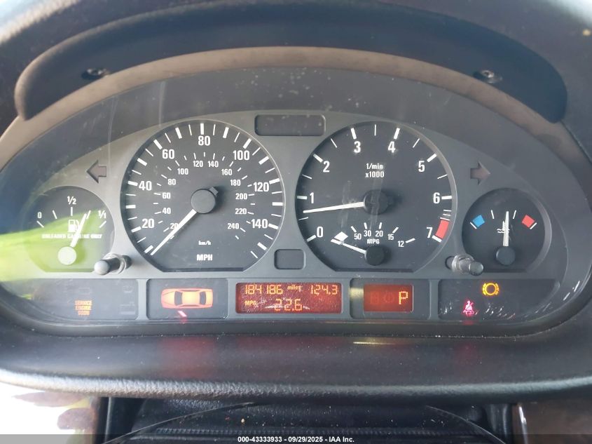 2003 BMW 325I VIN: WBAEV33443PD58012 Lot: 43333933