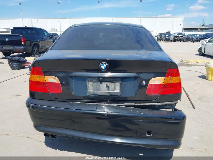 2003 BMW 325I VIN: WBAEV33443PD58012 Lot: 43333933