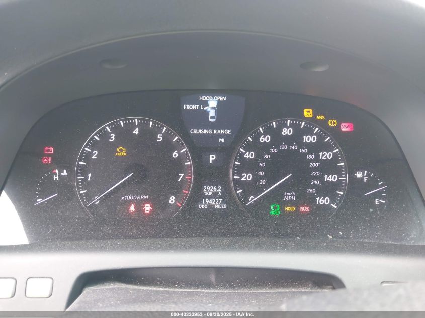 2008 Lexus Ls 460 VIN: JTHBL46F685062695 Lot: 43333953