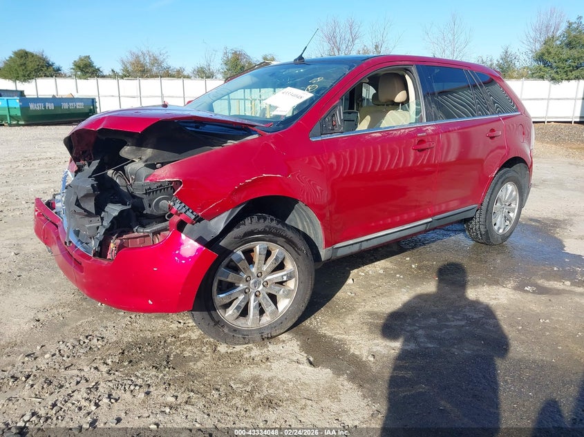 Vin: 2fmdk3kc2abb38140, lot: 43828757, ford edge limited 20102