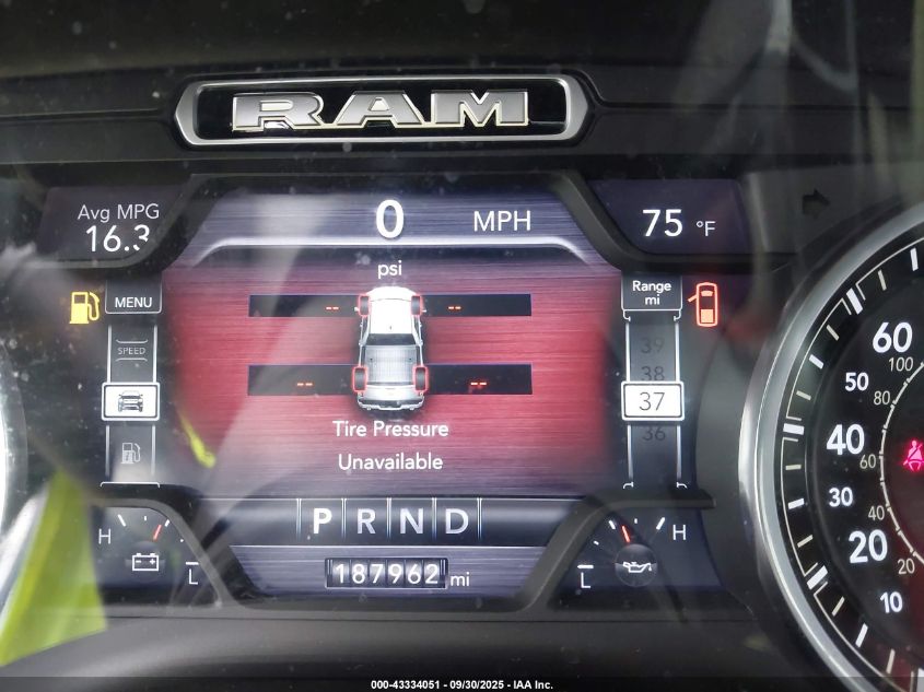 2019 Ram 1500 Big Horn/Lone Star 4X4 5'7 Box VIN: 1C6SRFFT9KN577304 Lot: 43334051