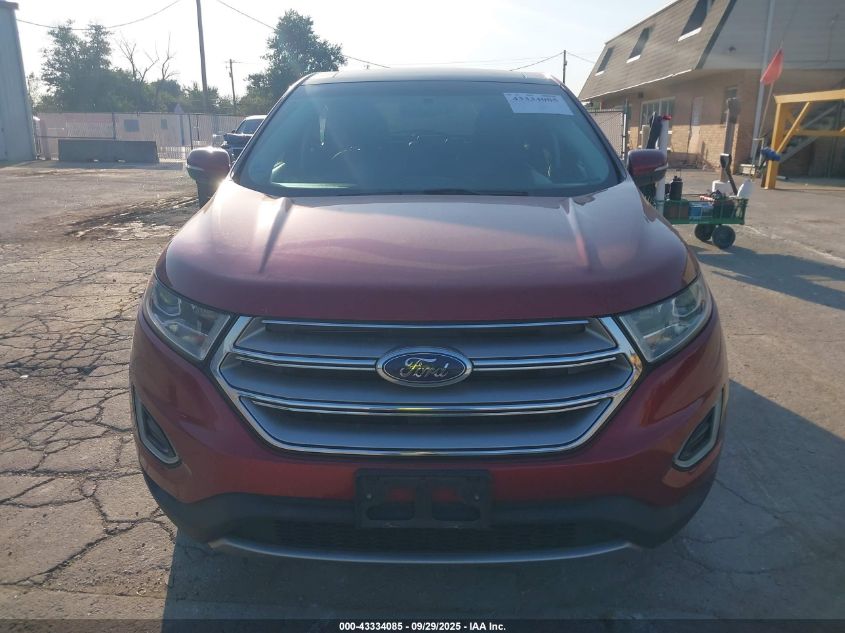 2016 Ford Edge Sel VIN: 2FMPK4J91GBB18270 Lot: 43334085