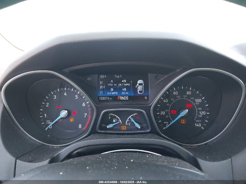 2015 Ford Focus Se VIN: 1FADP3F23FL287242 Lot: 43334086