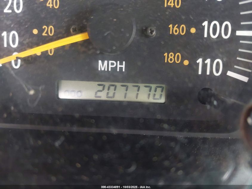 2001 Toyota Tundra Sr5 VIN: 5TBRN341X1S184948 Lot: 43334091