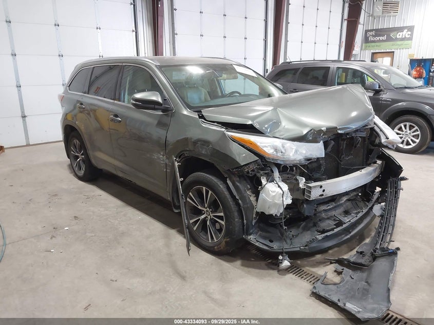 2016 TOYOTA HIGHLANDER XLE V6 - 5TDJKRFH7GS274500