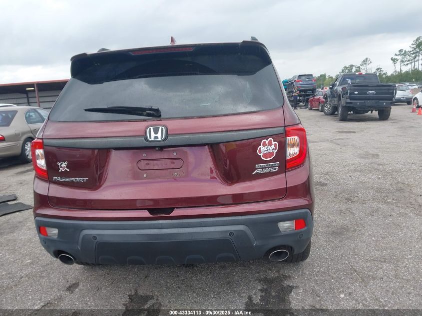 2019 Honda Passport Touring VIN: 5FNYF8H96KB008546 Lot: 43334113