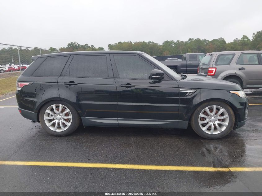 2016 Land Rover Range Rover Sport 3.0L V6 Supercharged Hse VIN: SALWR2VF8GA650054 Lot: 43334156