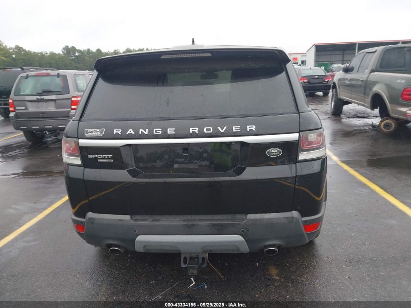 2016 Land Rover Range Rover Sport 3.0L V6 Supercharged Hse VIN: SALWR2VF8GA650054 Lot: 43334156