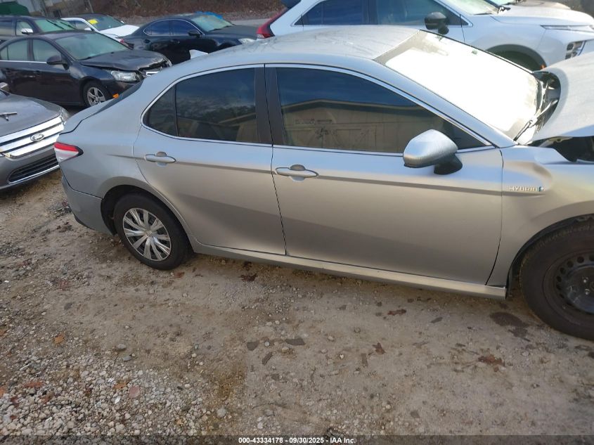 2020 Toyota Camry Le Hybrid VIN: 4T1C31AK0LU524185 Lot: 43334178