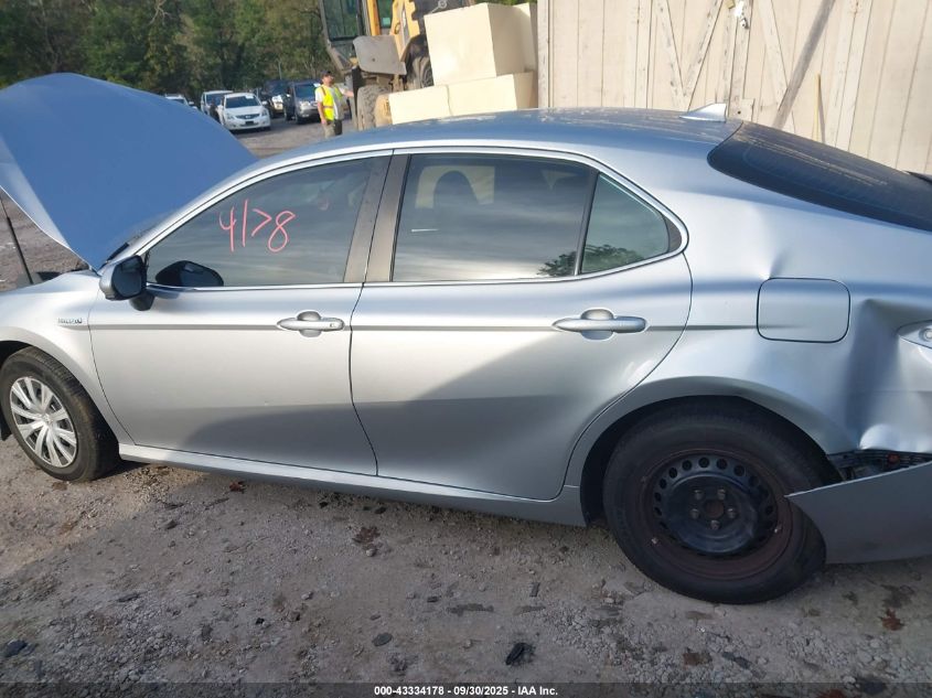 2020 Toyota Camry Le Hybrid VIN: 4T1C31AK0LU524185 Lot: 43334178