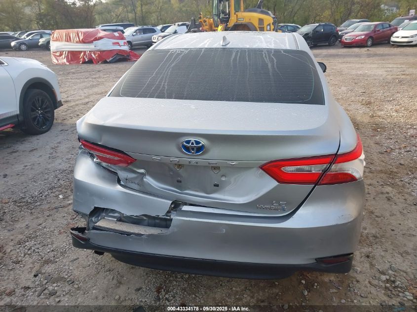 2020 Toyota Camry Le Hybrid VIN: 4T1C31AK0LU524185 Lot: 43334178