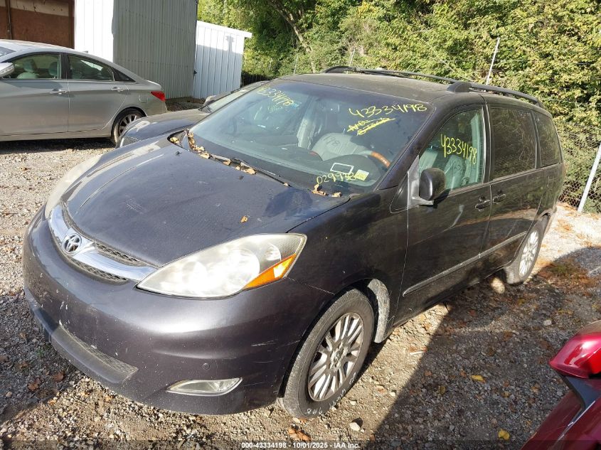 2010 Toyota Sienna Limited grey van gasoline 5TDDK4CC7AS029938 photo #3