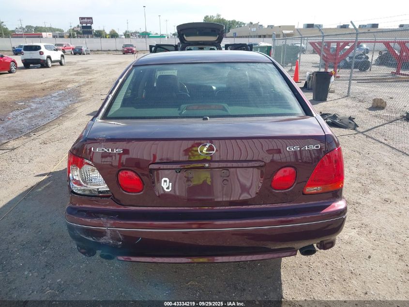 2004 Lexus Gs 430 VIN: JT8BL69S440015855 Lot: 43334219