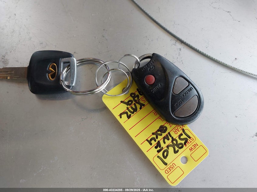 2000 Infiniti Qx4 VIN: JNRAR07Y8YW084700 Lot: 43334285