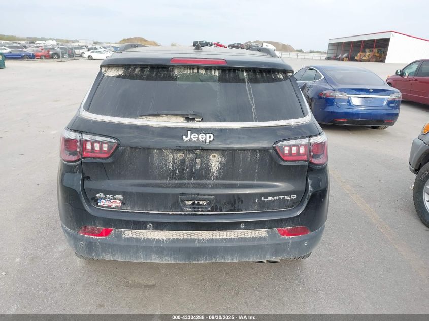 2021 Jeep Compass Limited 4X4 VIN: 3C4NJDCB8MT525646 Lot: 43334288