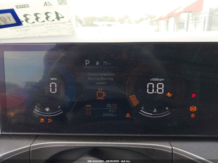 2025 Hyundai Santa Fe Se VIN: 5NMP14GL7SH076739 Lot: 43334301