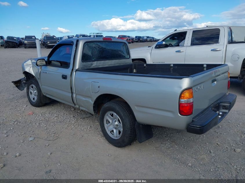 2002 Toyota Tacoma VIN: 5TENL42N62Z142546 Lot: 43334331