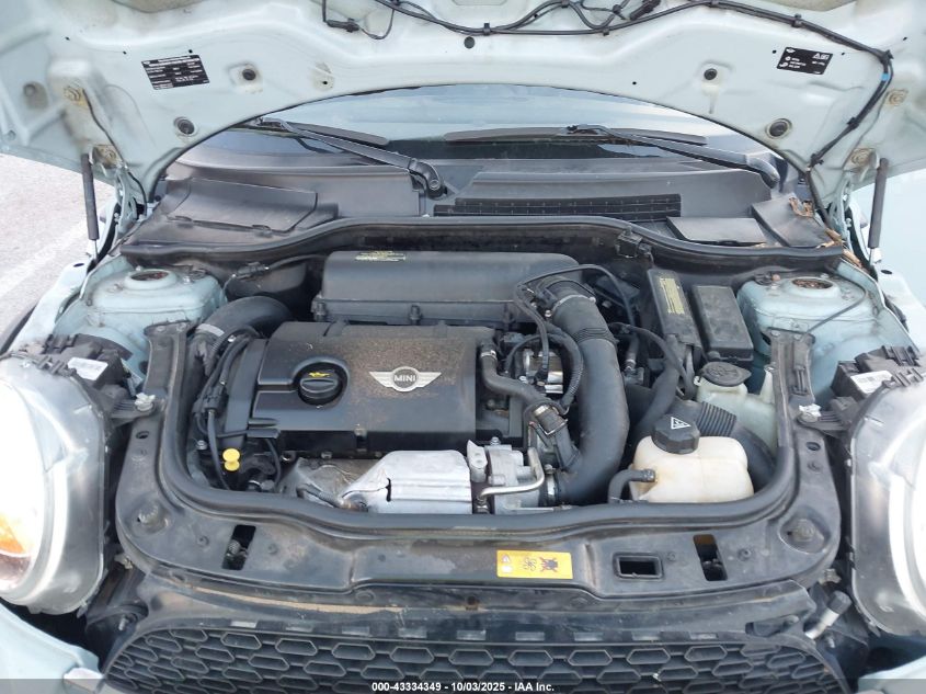 2012 Mini Cooper S VIN: WMWSV3C55CTY26085 Lot: 43334349