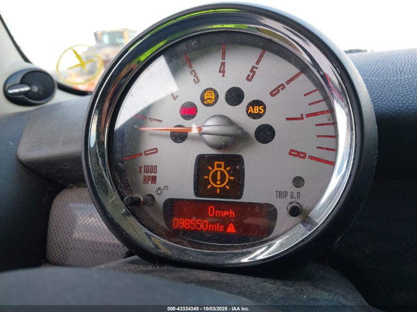 2012 Mini Cooper S VIN: WMWSV3C55CTY26085 Lot: 43334349