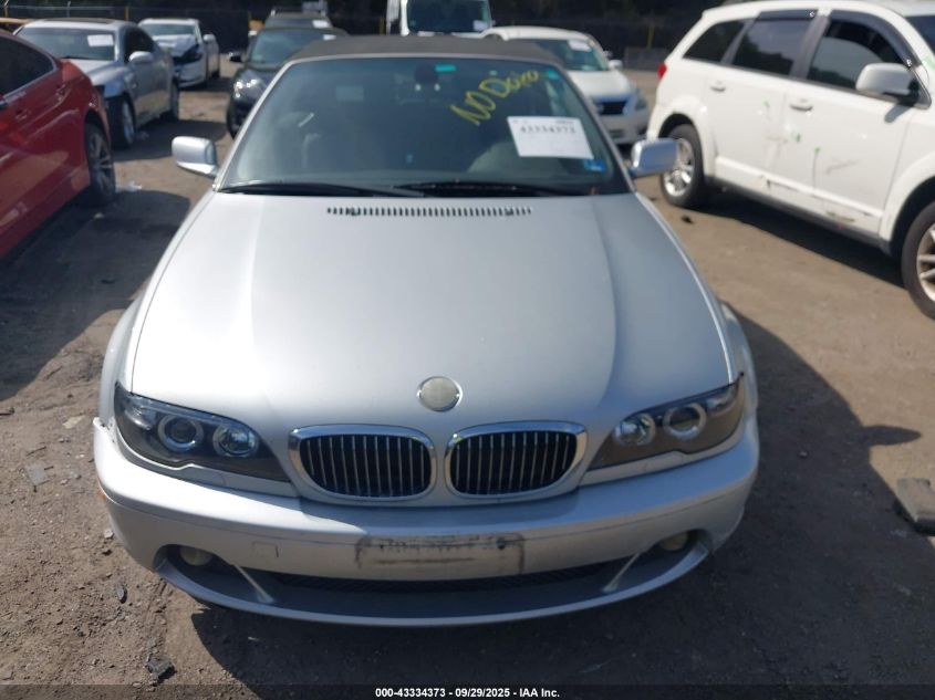 2005 BMW 330Ci VIN: WBABW53425PL51135 Lot: 43334373