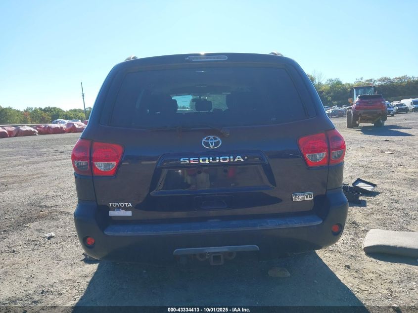 2008 Toyota Sequoia Sr5 5.7L V8 VIN: 5TDBY64A68S003680 Lot: 43334413