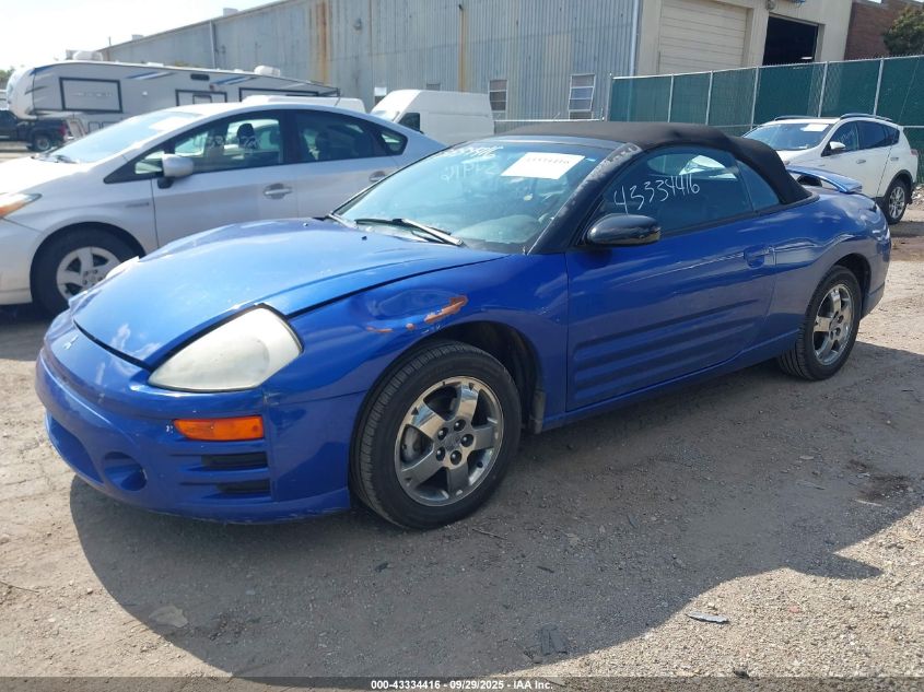 MITSUBISHI ECLIPSE SPYDER 2005 4A3AE45G25E044916 Photo 2