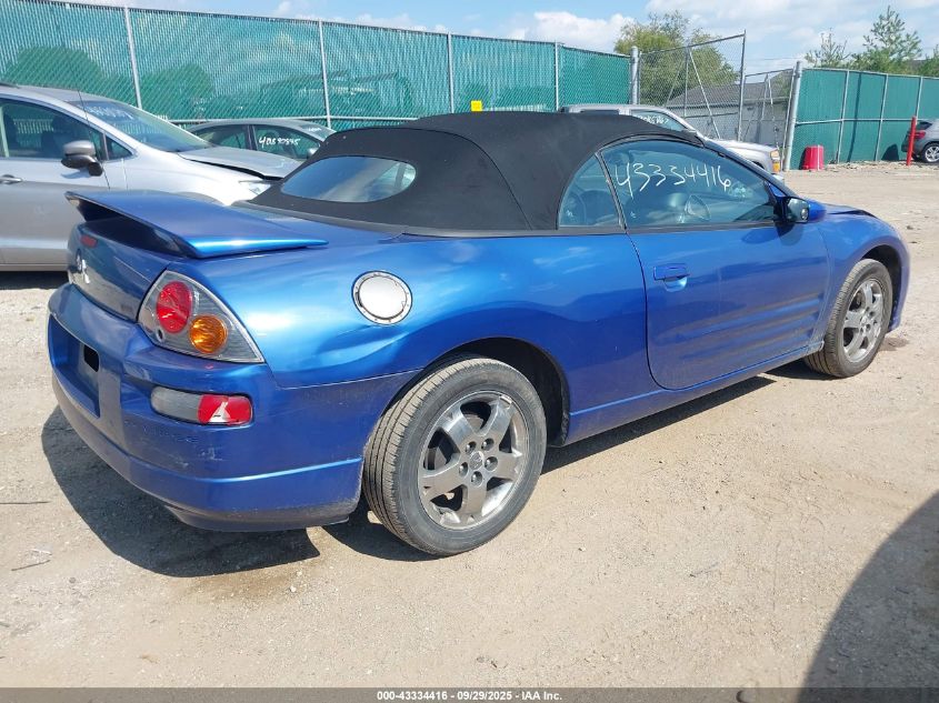 MITSUBISHI ECLIPSE SPYDER 2005 4A3AE45G25E044916 Photo 4