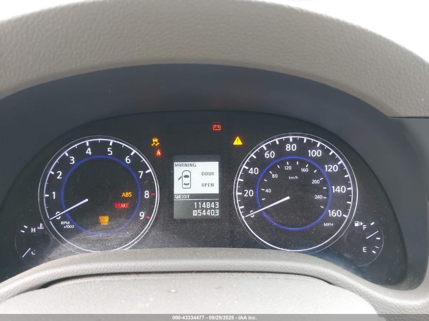 2011 Infiniti G25 VIN: JN1DV6AP9BM602945 Lot: 43334477