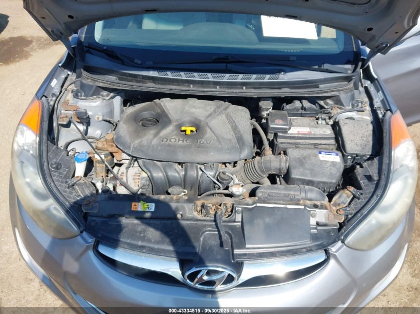 2012 Hyundai Elantra Gls (Ulsan Plant) VIN: KMHDH4AE4CU433857 Lot: 43334515