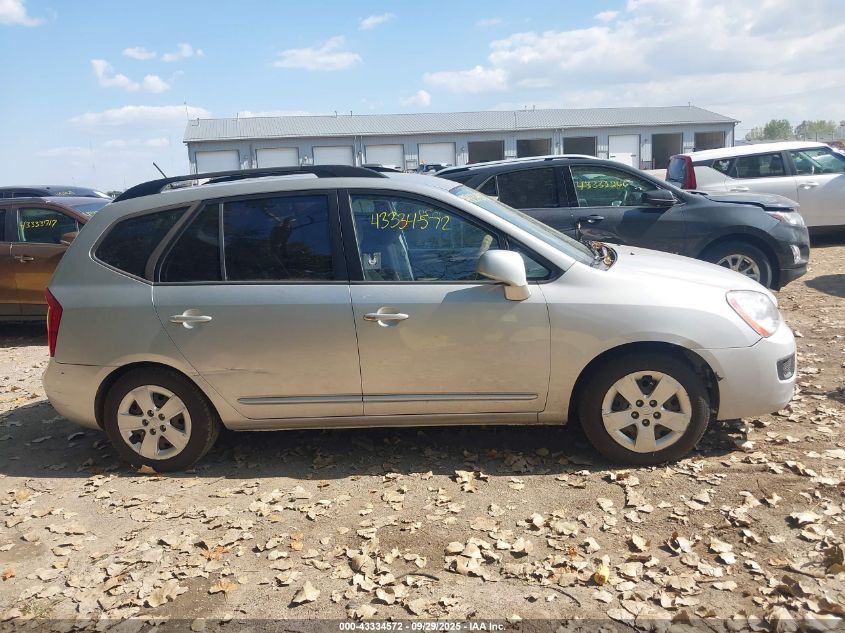2009 Kia Rondo Lx VIN: KNAFG528297224216 Lot: 43334572