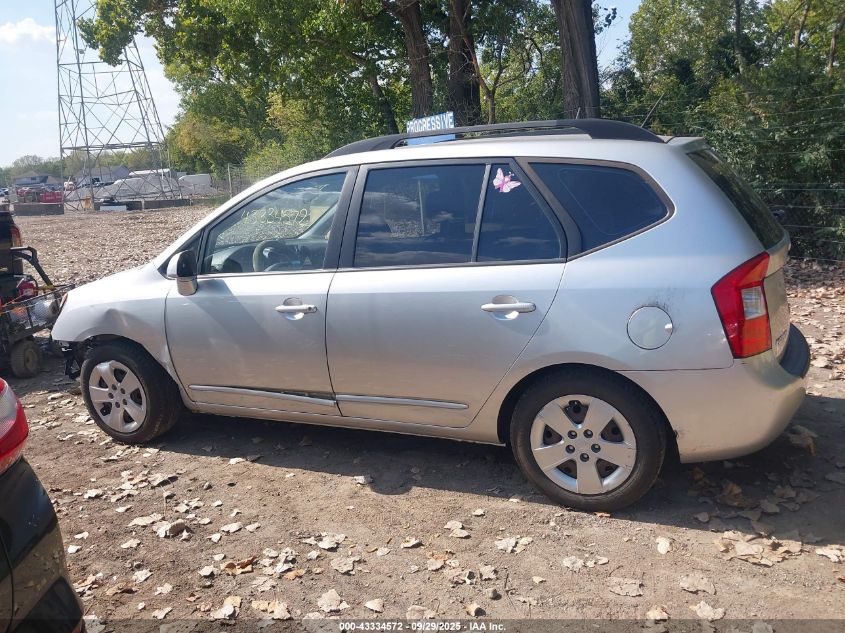 2009 Kia Rondo Lx VIN: KNAFG528297224216 Lot: 43334572