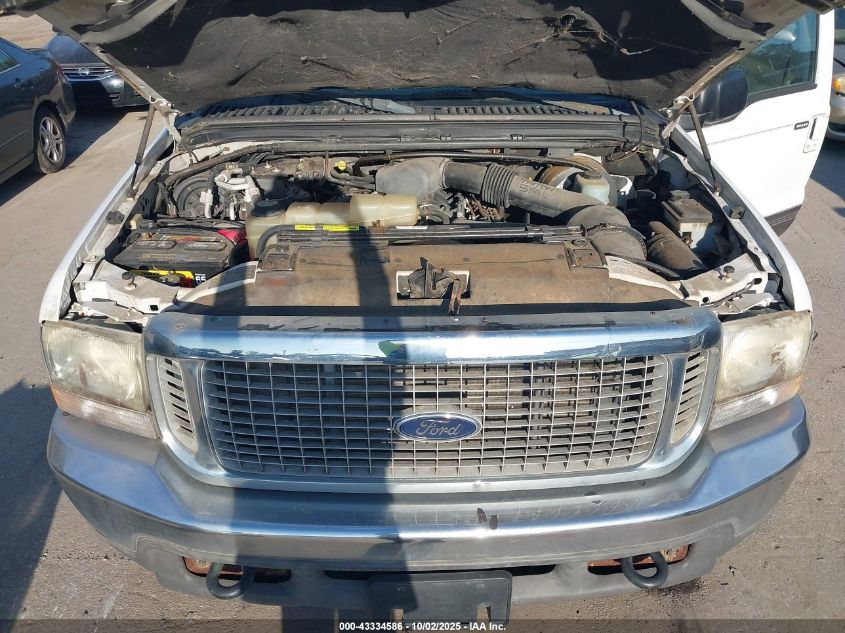 2002 Ford Excursion Xlt VIN: 1FMNU41L52EA53370 Lot: 43334586