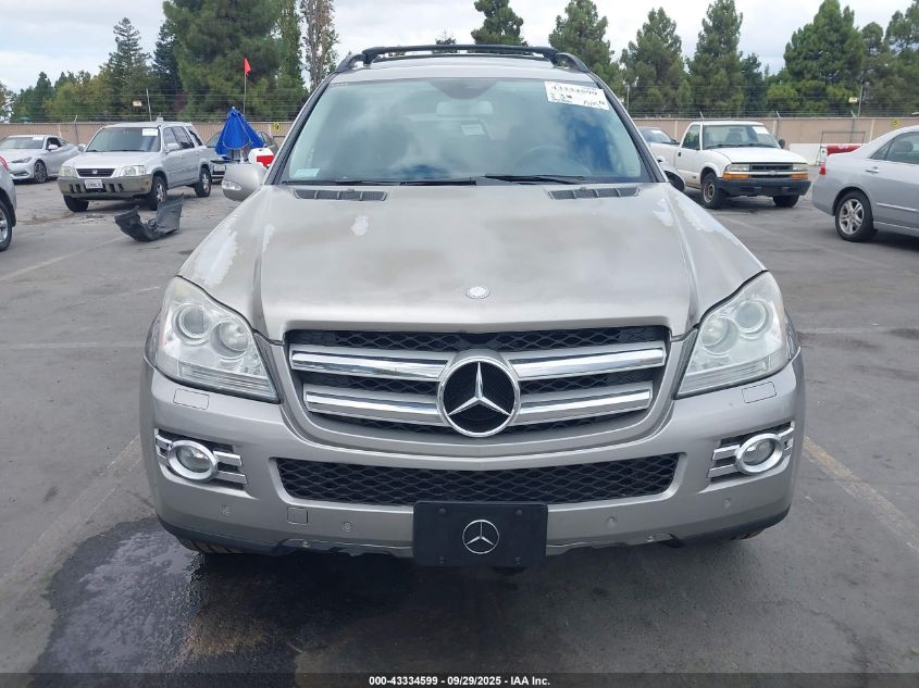 2007 Mercedes-Benz Gl 450 4Matic VIN: 4JGBF71E67A186038 Lot: 43334599