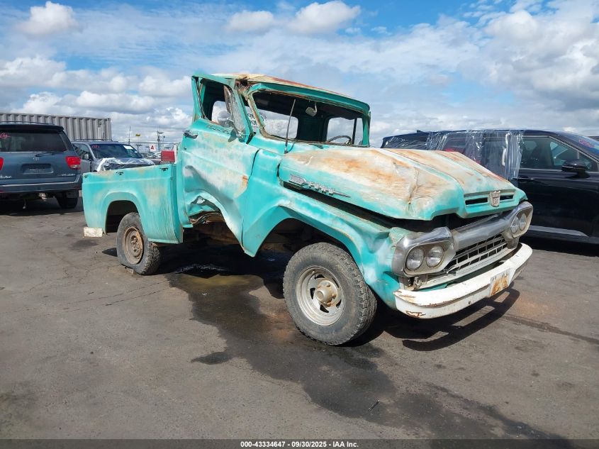 000000F10J0R33000 1960 FORD F100 photo no. 10