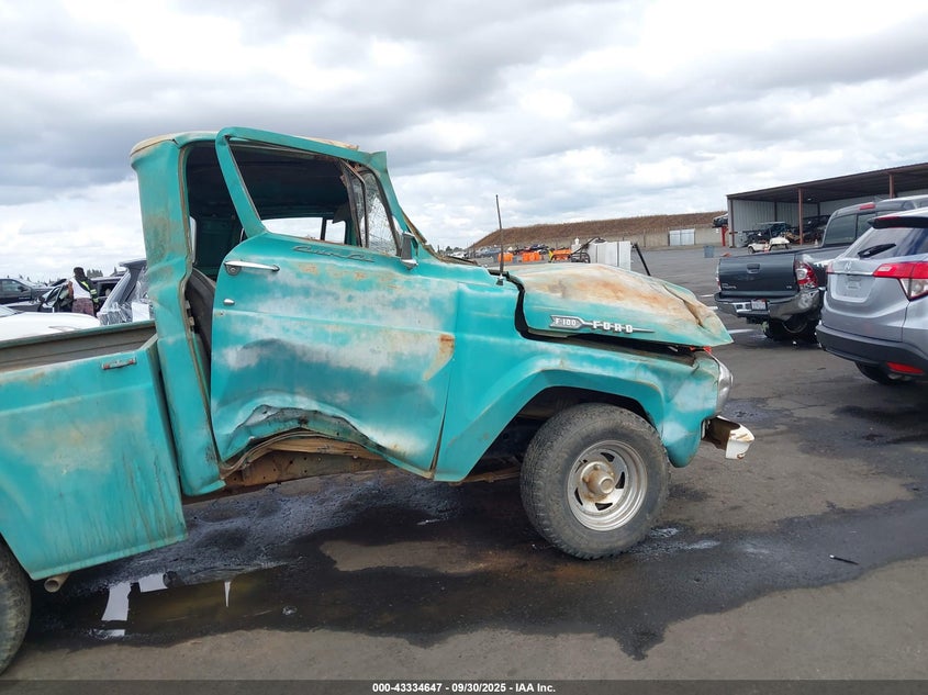 1960 Ford F100 VIN: 000000F10J0R33000 Lot: 43334647