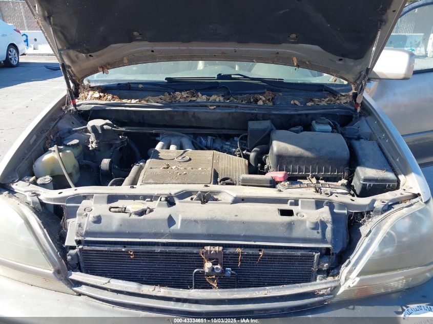 2000 Lexus Rx 300 VIN: JT6GF10U9Y0057838 Lot: 43334651