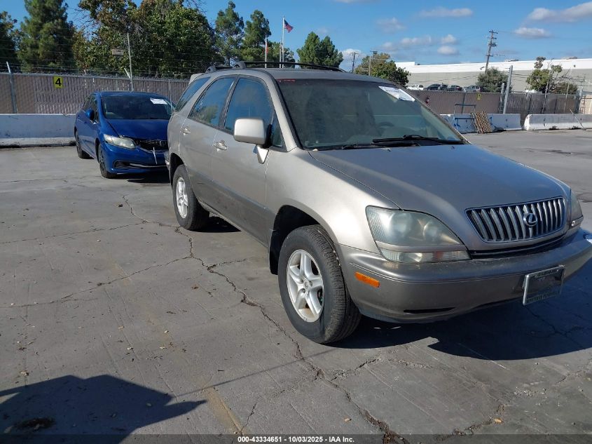 2000 Lexus Rx 300 VIN: JT6GF10U9Y0057838 Lot: 43334651