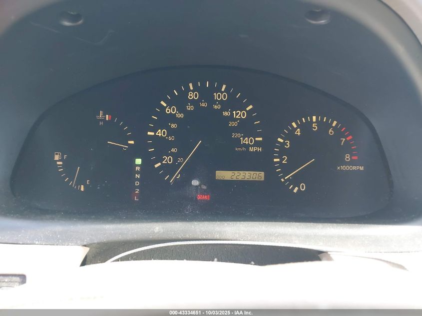 2000 Lexus Rx 300 VIN: JT6GF10U9Y0057838 Lot: 43334651