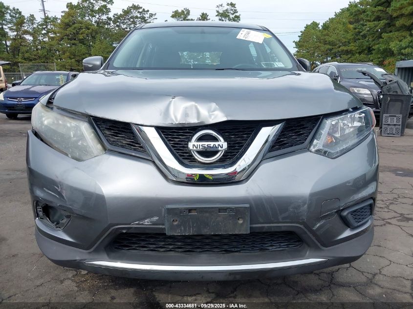2015 Nissan Rogue S VIN: KNMAT2MVXFP500776 Lot: 43334681