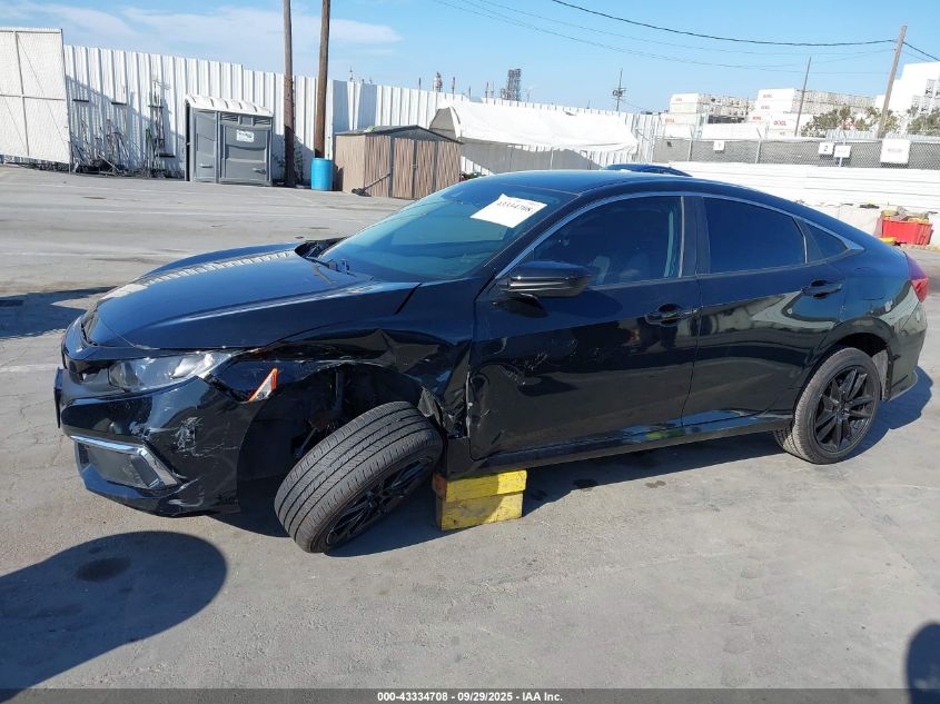 2020 Honda Civic Lx VIN: 19XFC2F62LE213214 Lot: 43334708