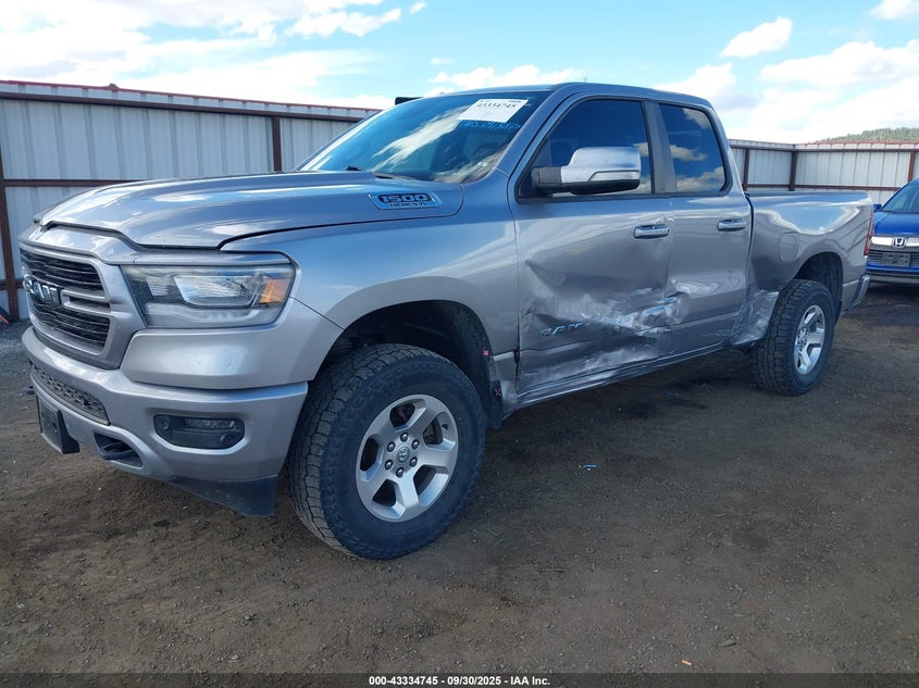 2019 RAM 1500 BIG HORN/LONE STAR  4X4 6'4 BOX 1C6SRFBT2KN733222