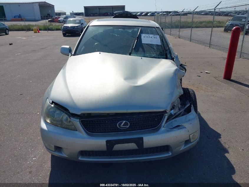 2002 Lexus Is 300 Base W/5-Speed Manual VIN: JTHBD192220043067 Lot: 43334781